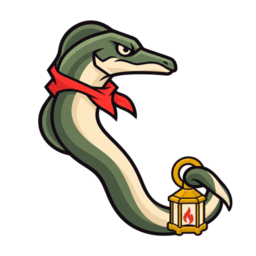 Eel carrying a lantern